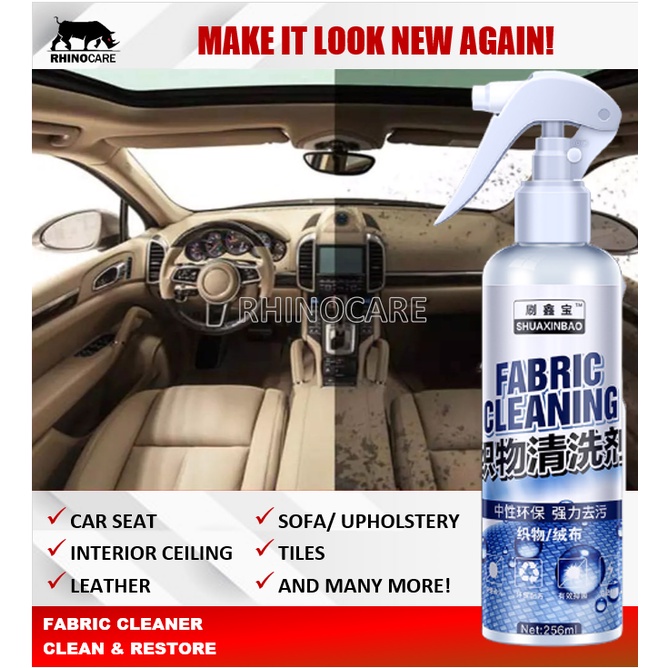 Ouhoe Fabric Cleaning Spray Car Interior Ceiling Cleaner Fabric Flannel