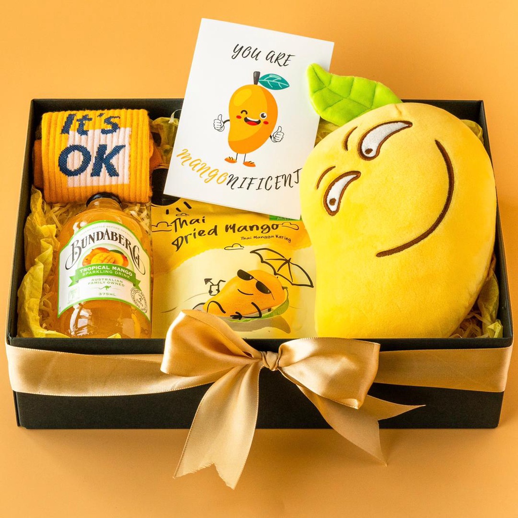 [MessengerCo] You Are Mango-nificent Box - Care Package/ Yellow Theme/Pun/Creative Gift box