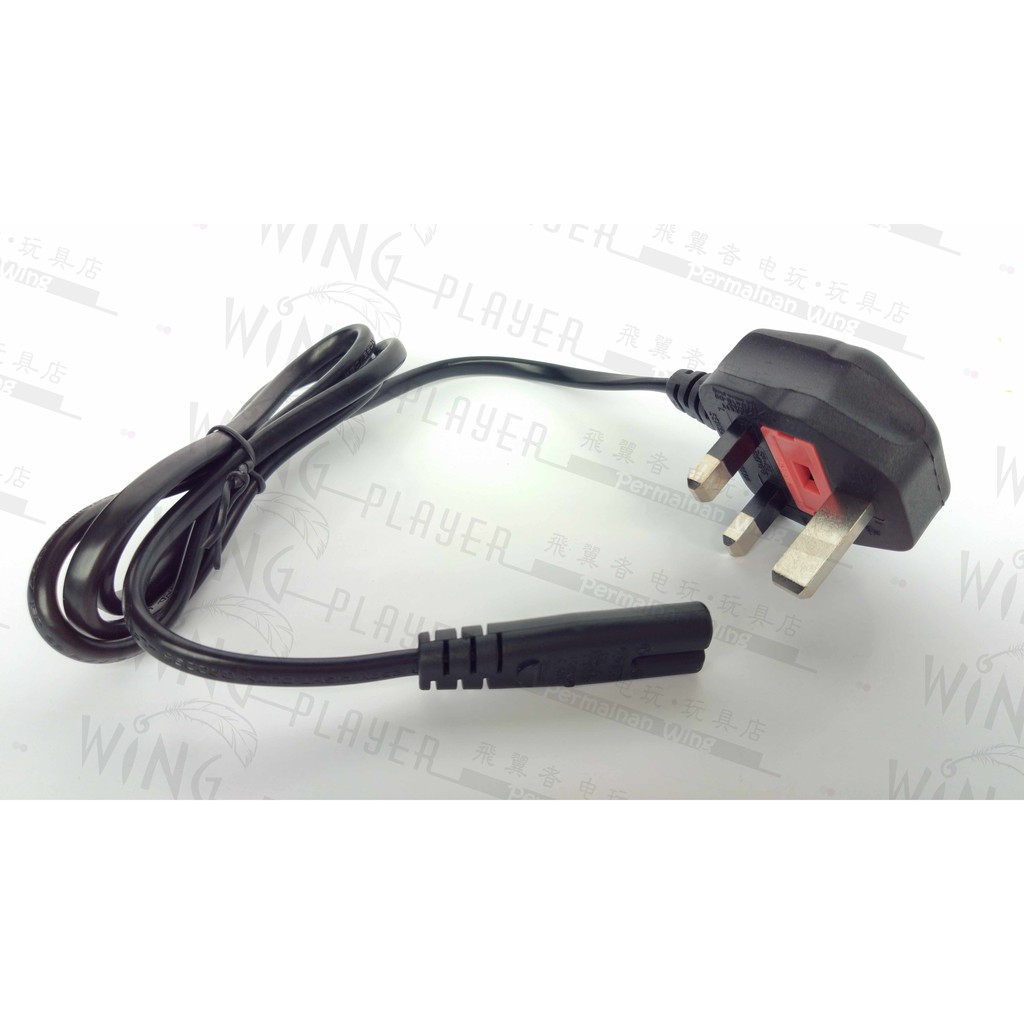 Ps4 Ps3 Ps2 3 Pin Ac Power Adapter Cable Cord Shopee Malaysia