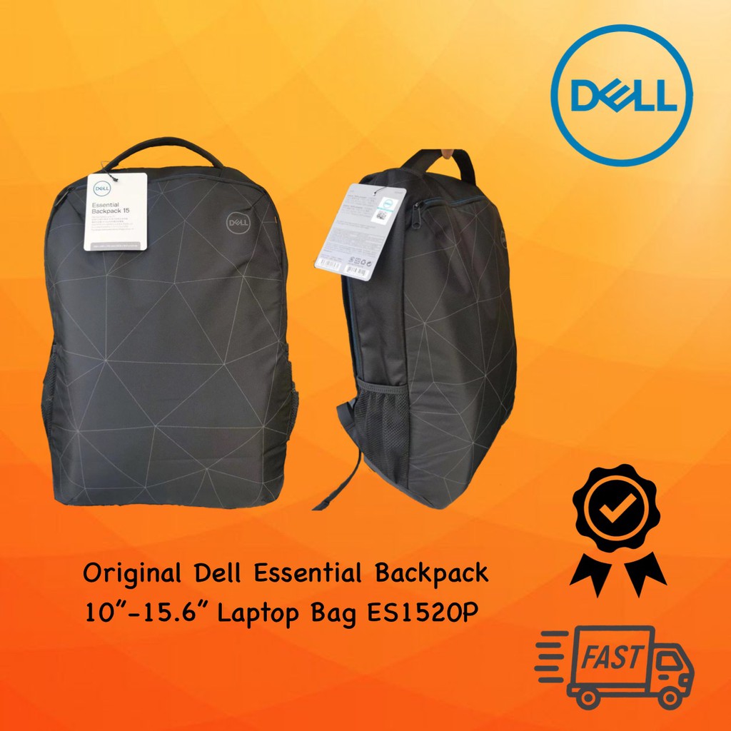 Original Dell Essential Backpack 15.6" Laptop Bag ES1520P Shopee Malaysia