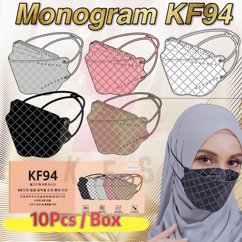 Kf94 Headloop Full Colour 4ply Disposable Face Mask Bpe 95 Hygiene