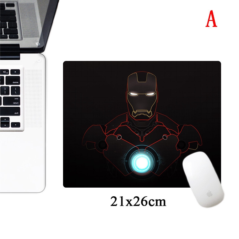 Siancs 21x26cm Marvel Comics Mousepad Iron Man Anime Computer