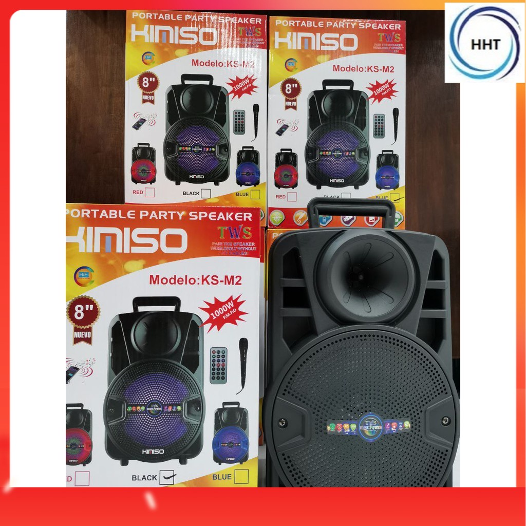 PORTABLE KARAOKE PARTY SPEAKER with Mic Set Bluetooth Speaker KIMISO KS