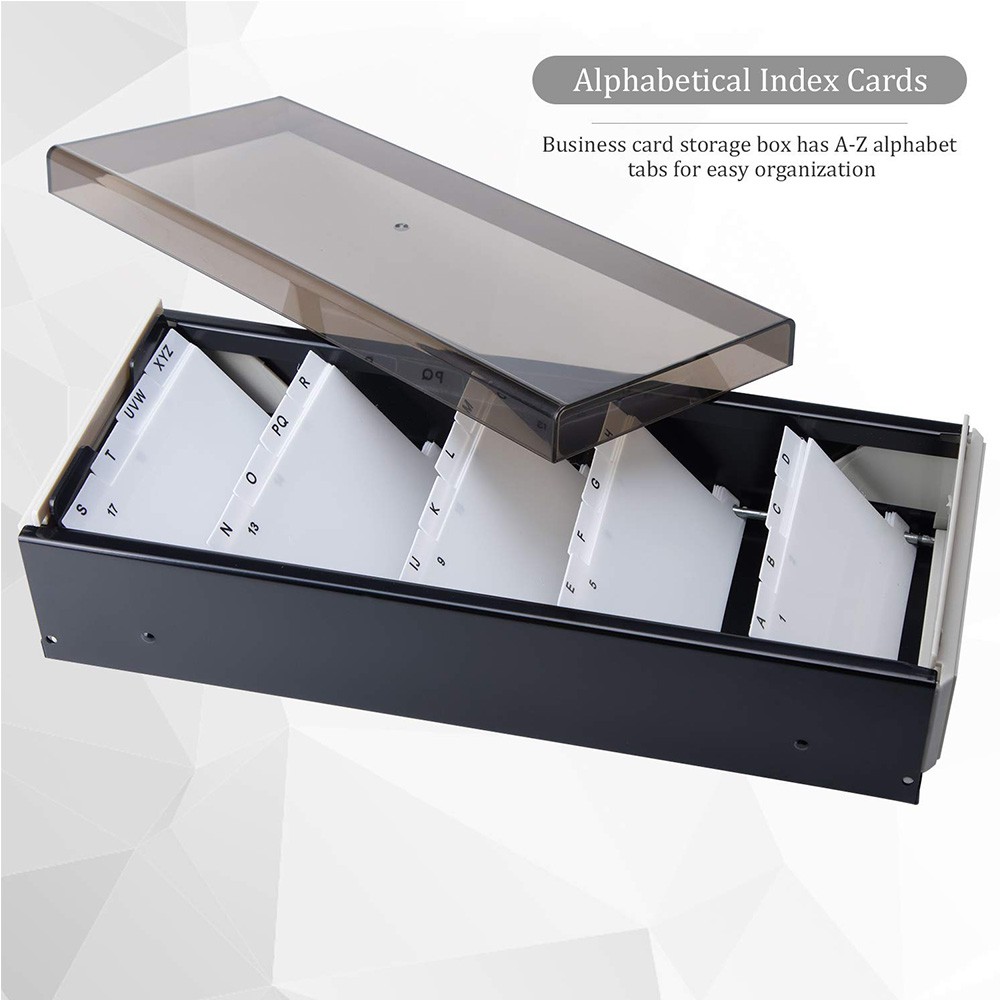 Business Card Holder With A Z Index Business Card File Organizer