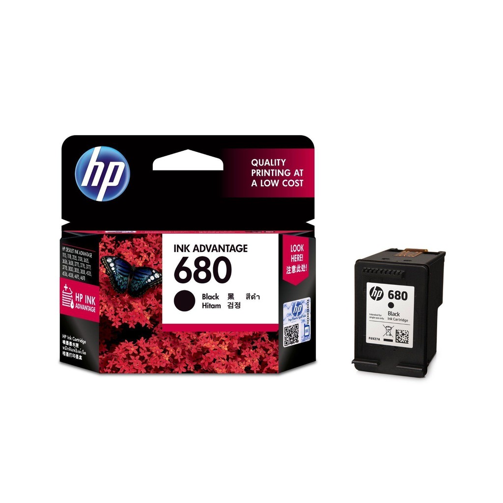 (READY STOCK) HP 680 Black Original Ink Cartridge For HP DeskJet 2135