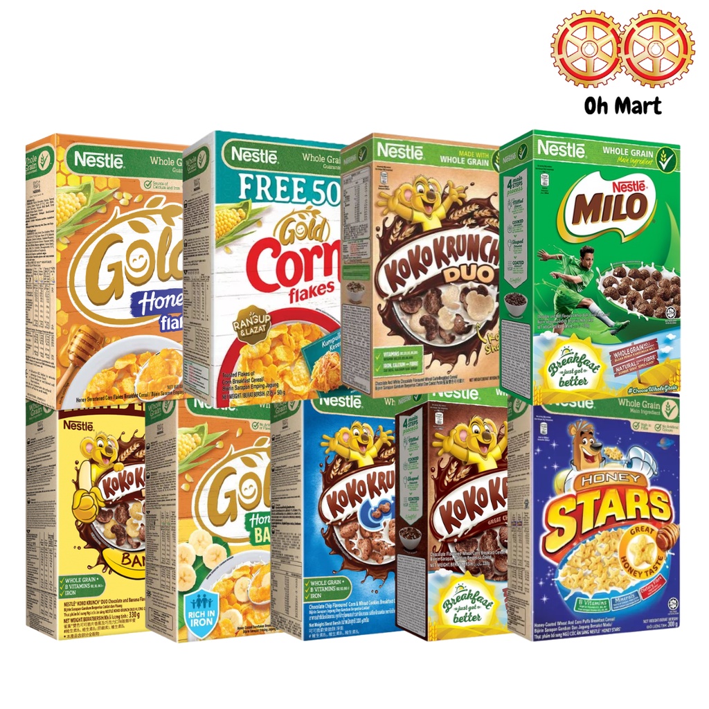 Nestle Breakfast Cereal Koko Krunch 300 g/ Honey Star 300 g/ Milo 300g