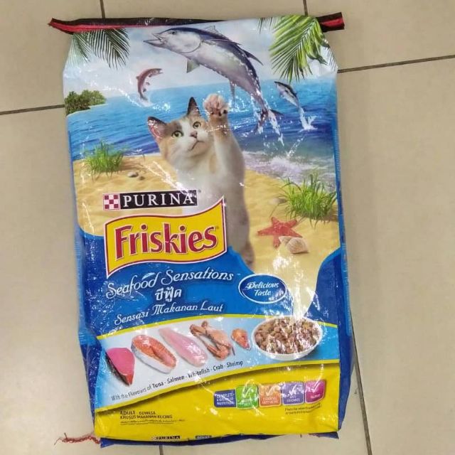 Friskies dry cat food 7kg seafood sensation makanan Friskies dry cat food 7kg seafood sensation makanan