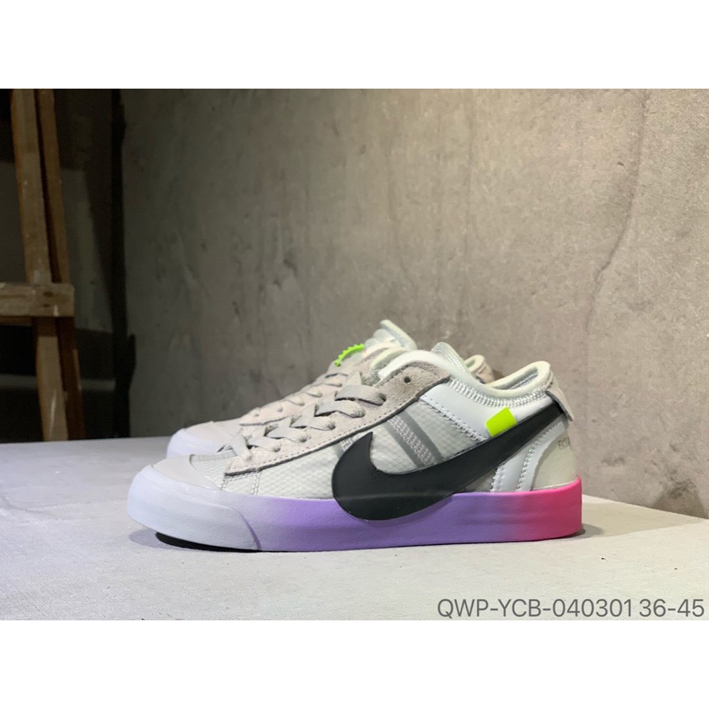 nike blazer off white low