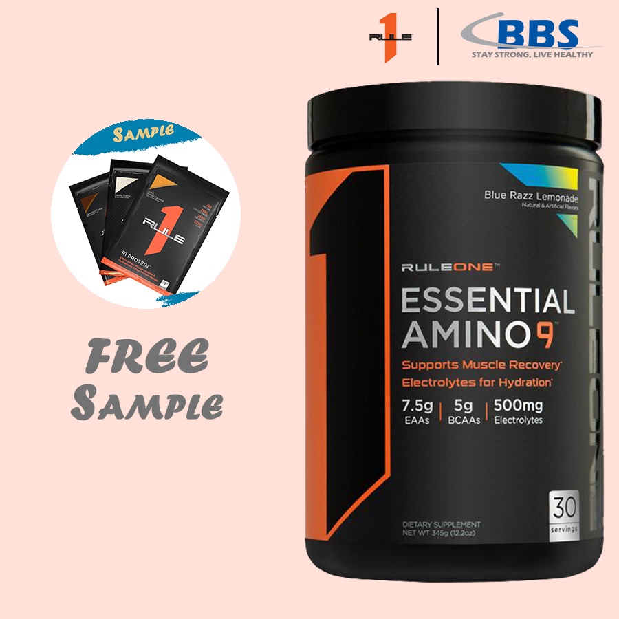 R1 Essential Amino 9 (30 servings) EAAs, Amino Acid, BCAAs, Recovery