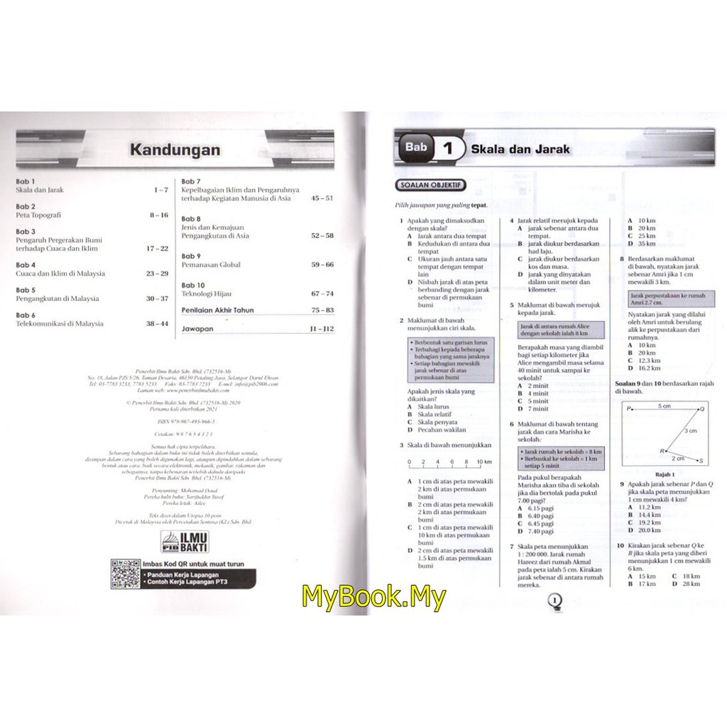 Myb Buku Latihan Praktis Topikal Kssm Tingkatan 2 Geografi Ilmu Bakti Shopee Malaysia