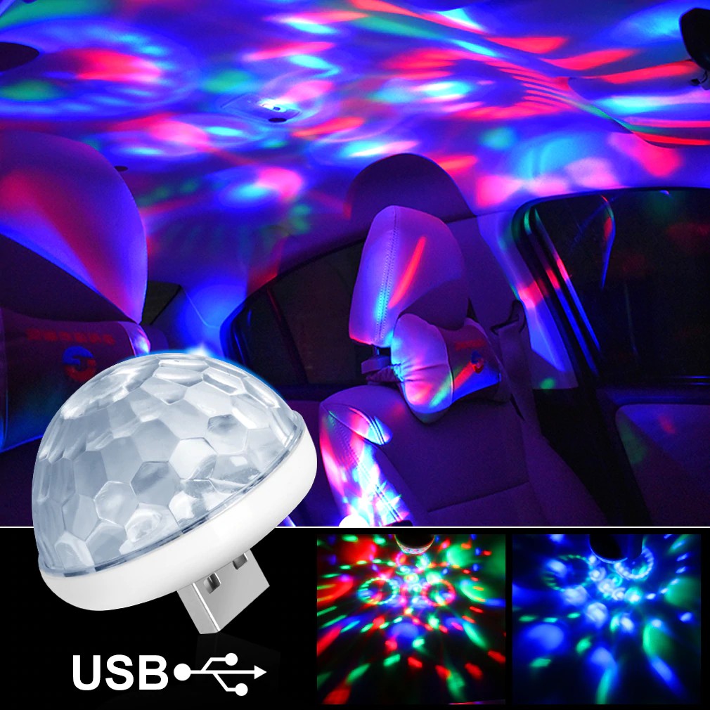 Car Accessories 2x Car Usb Led Interior Atmosphere Light Usb