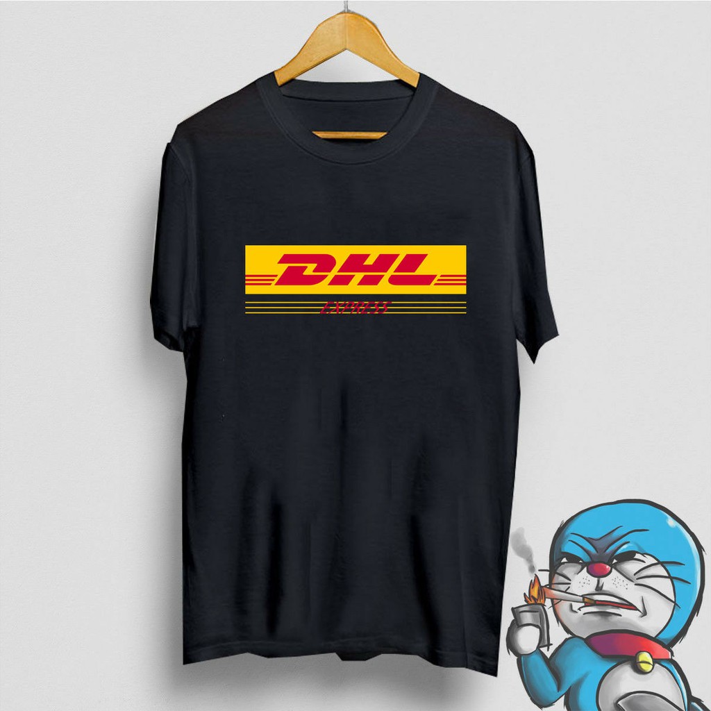 Men S T Shirt Short Sleeve New Dhl Express Delivered Logo Crew Neck Men S T Shirt Black Shopee Malaysia