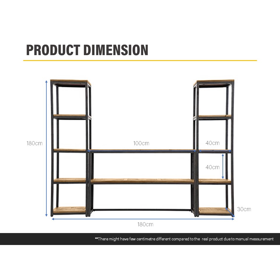 FINSSO: TV Cabinet with Shelf Rack