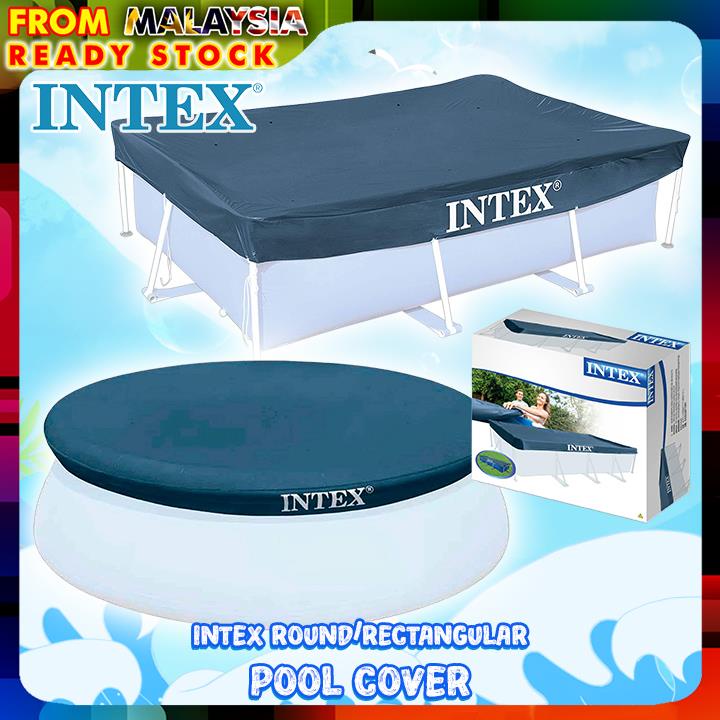 Intex Original Round / Rectangular Frame Pool Cover With Rope Tie