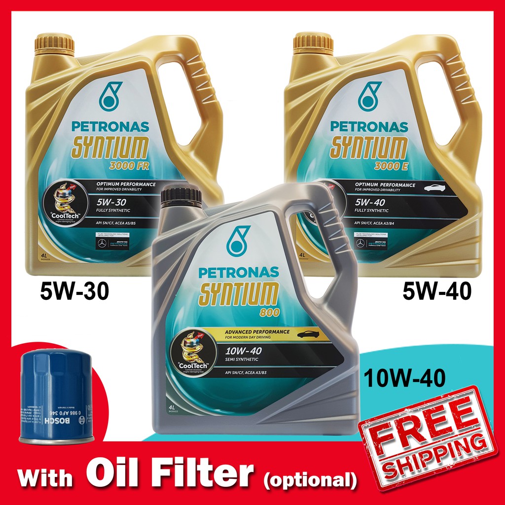 Petronas Syntium 800 10w 40 10w40 Semi Fully Synthetic Syntium 3000 5w30 5w 30 5w40 5w 40 Engine Oil 4l Imported Shopee Malaysia