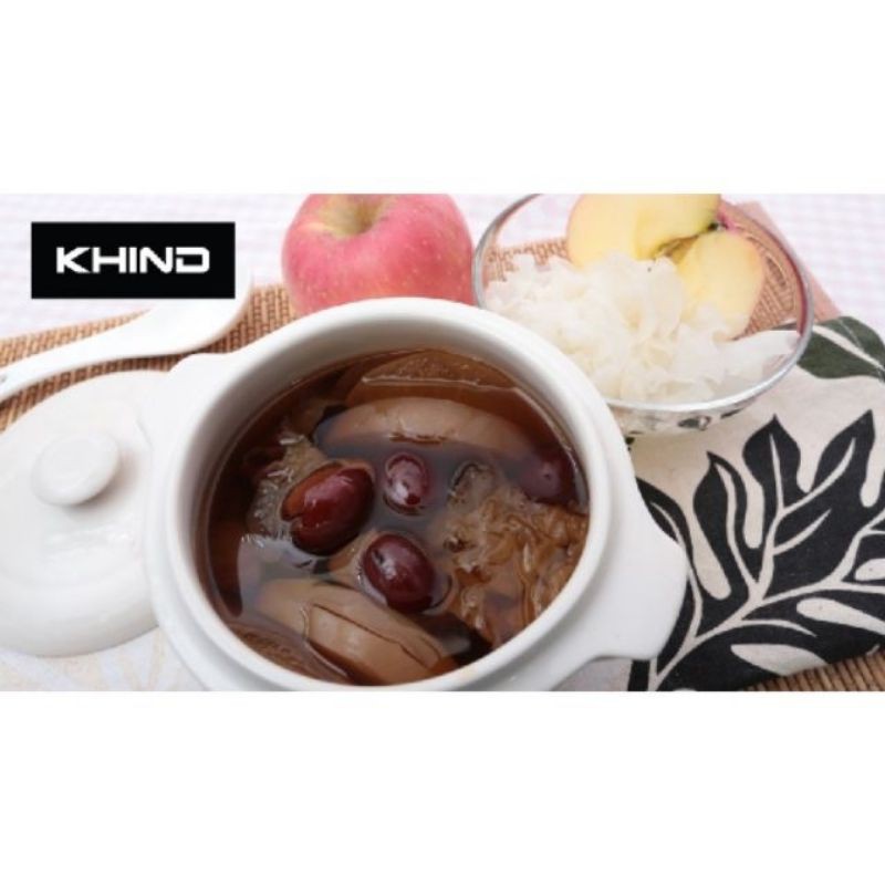 Ceramic pot & lid set for Khind 0.7 Litre Porridge Soup Cooker BPS07 slow cooker