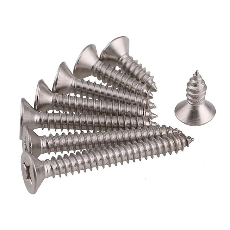M5 M6 Sheet Metal Flat Head Phillips Self Tapping Screws 304 A2 Stainless