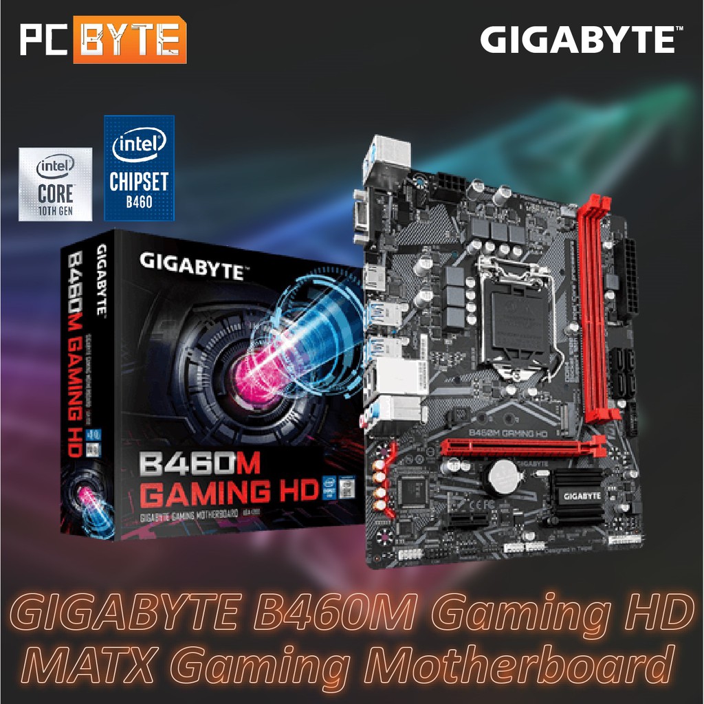 GIGABYTE B460M GAMING HD Intel 10th Gen Gaming Motherboard Shopee