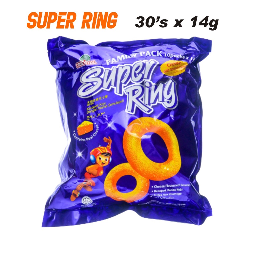 Keropok Super Ring 14g x 30's Super Ring Snack Malaysian Favorite