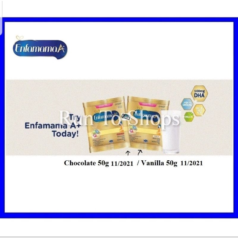 Enfamama A+ Maternity Vanilla Flavour 50g Trial Pack (2packs inside)