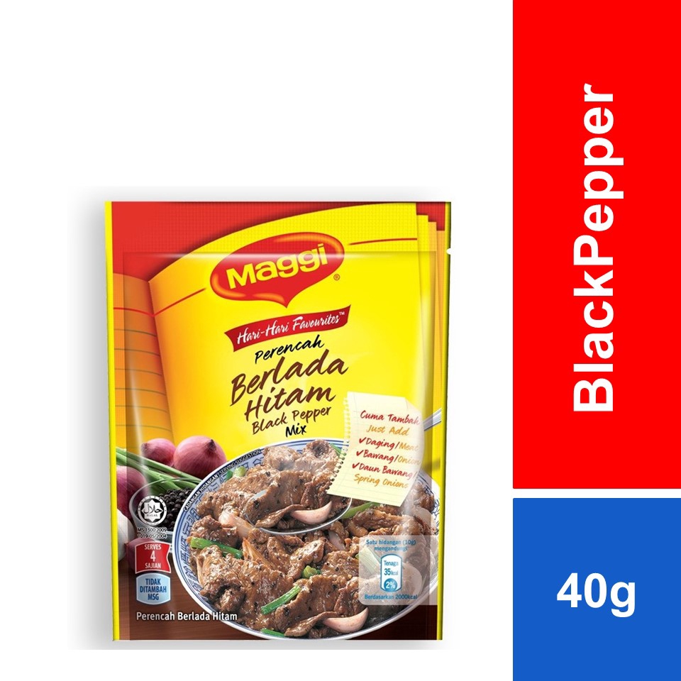 Maggi Black Pepper Seasoning 40g Shopee Malaysia