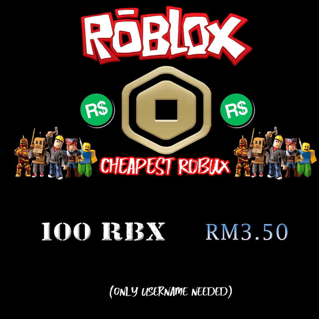 Roblox Robux Untuk Harga Promosi Shopee Malaysia - harga robux malaysia