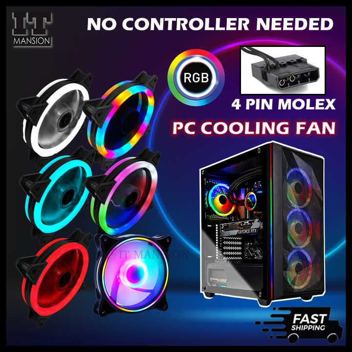 RGB PC case fan 4 pin 120mm Cooling fans Gaming Computer LED Cooler