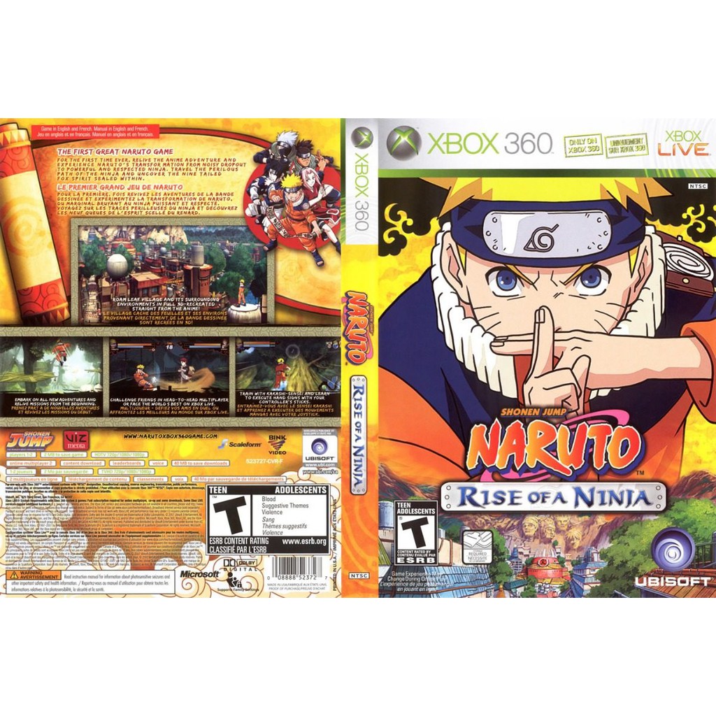 Xbox 360 Naruto Rise Of A Ninja Shopee Malaysia