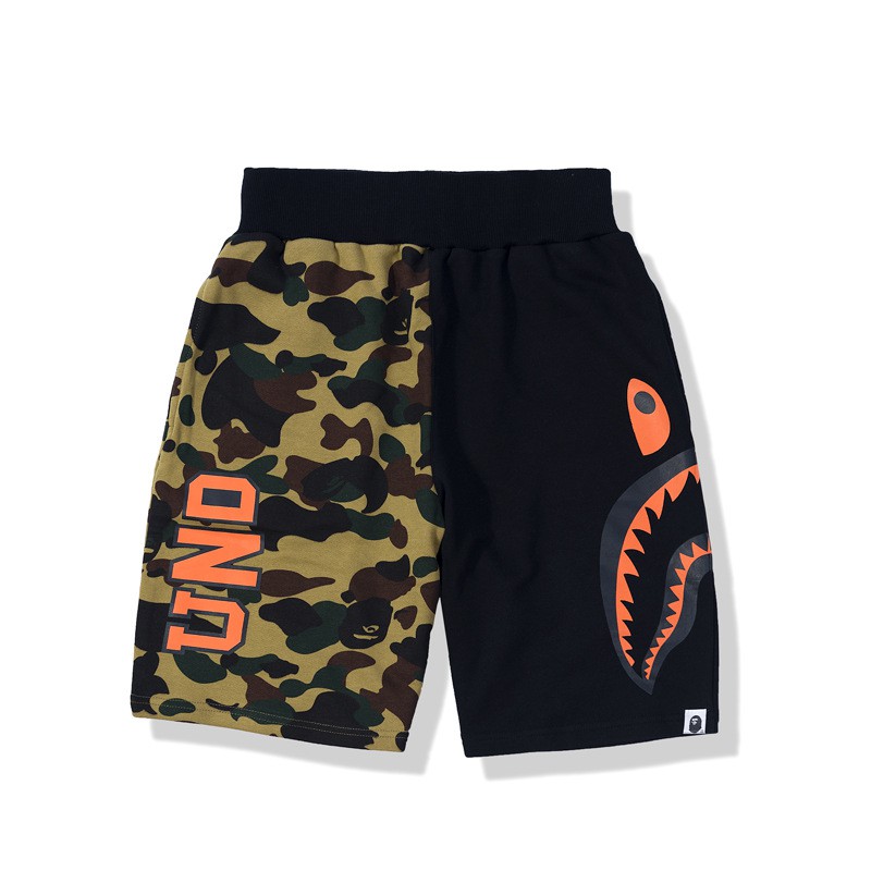 bape shark camo shorts