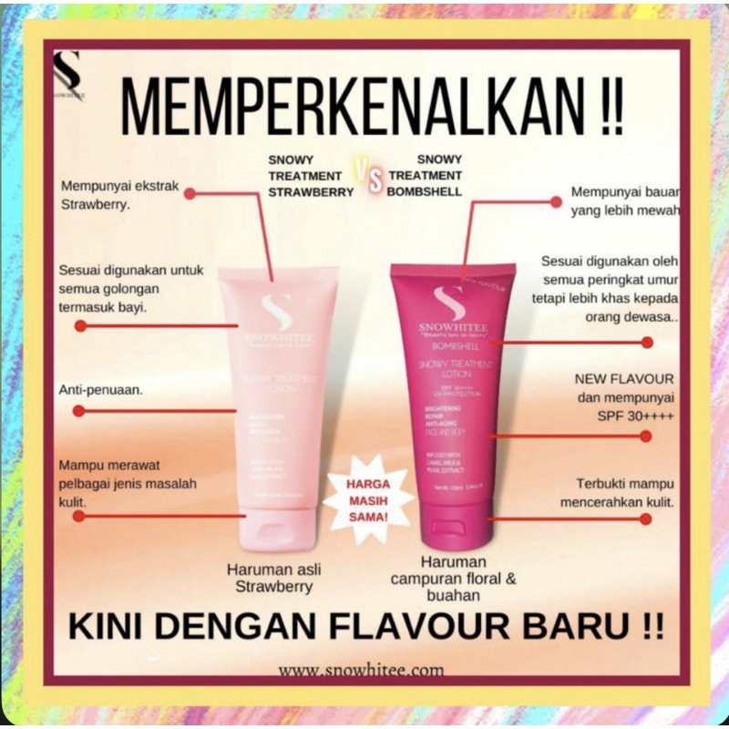 Snowy Treatment Lotion/Lotion susu unta/lotion magic/body lotion