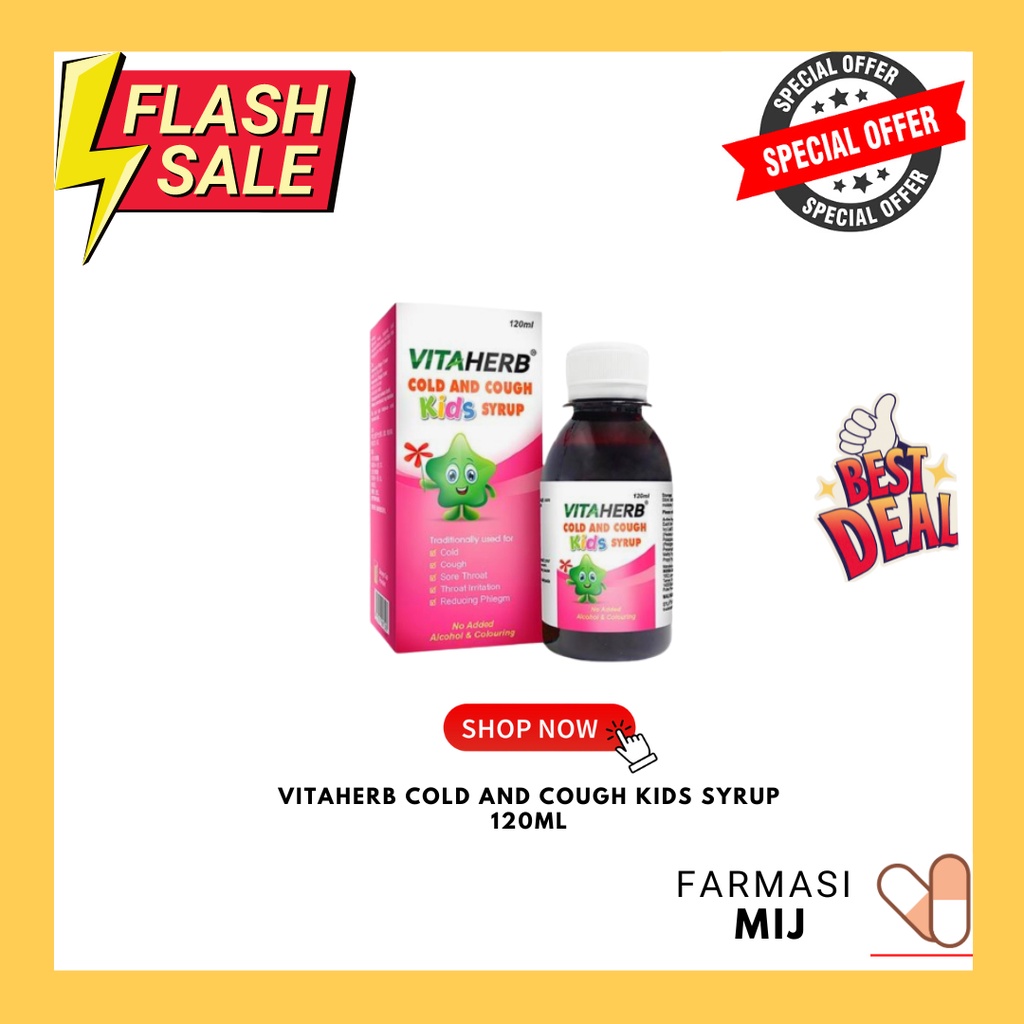VITAHERB COLD AND COUGH KIDS SYRUP 120ML (EXP 04/2023) Shopee Malaysia