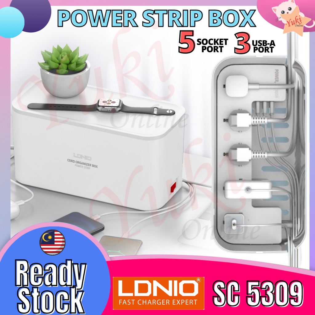 Extension LDNIO SC5309 Management Power Strip Box 5 Extension Socket