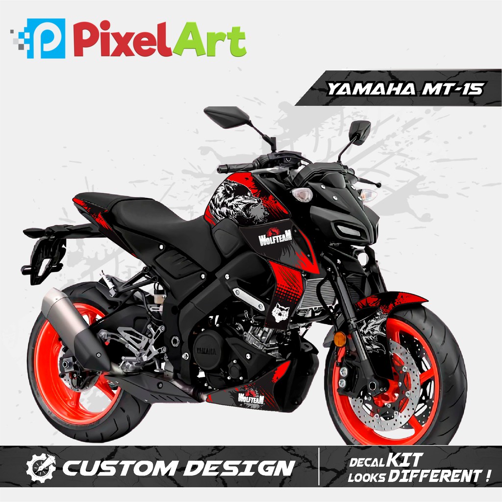 Premium QUALITY WOLF FULL BODY Sticker For YAMAHA MT15 Motorcycle