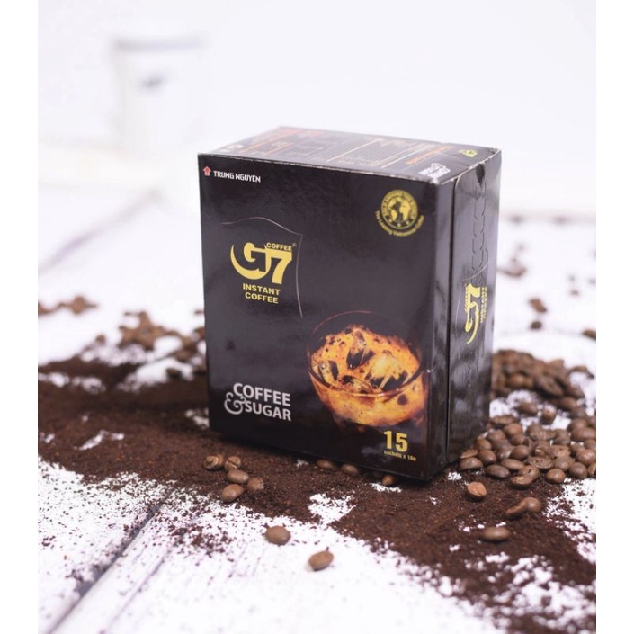 Trung Nguyen G7 Vietnam Coffee Arabica Espresso Instant Coffee No. 1 Vietnamese Coffee 15'S