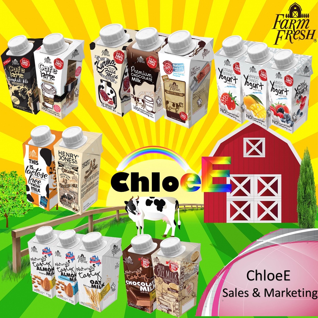 SUSU MURAH FARM FRESH UHT MILK FRESH MILK YOGURT MILK 200ml -READY