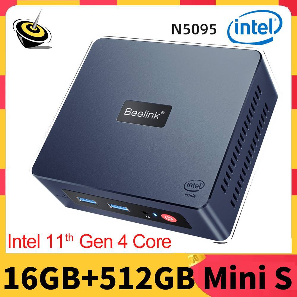 Beelink Mini S Windows 11 Intel Celeron N5095 Mini PC DDR4 8GB 128GB ...
