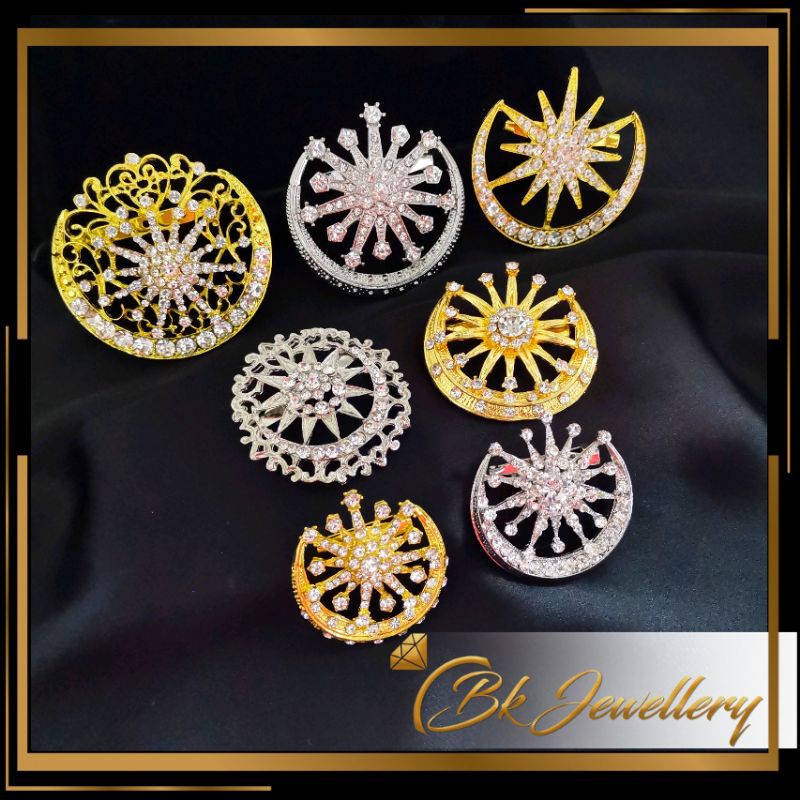 BK DOKOH SONGKOK BULAN BINTANG / PIN SONGKOK / BROOCH TANJAK (K346