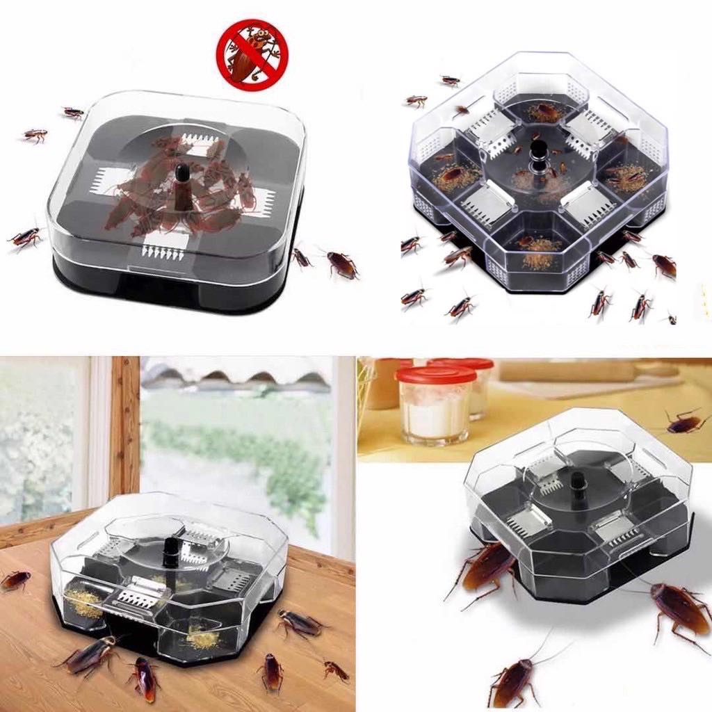 Reuseable Cockroach Trap Box Non-toxic Insert Killer Catcher Perangkap 