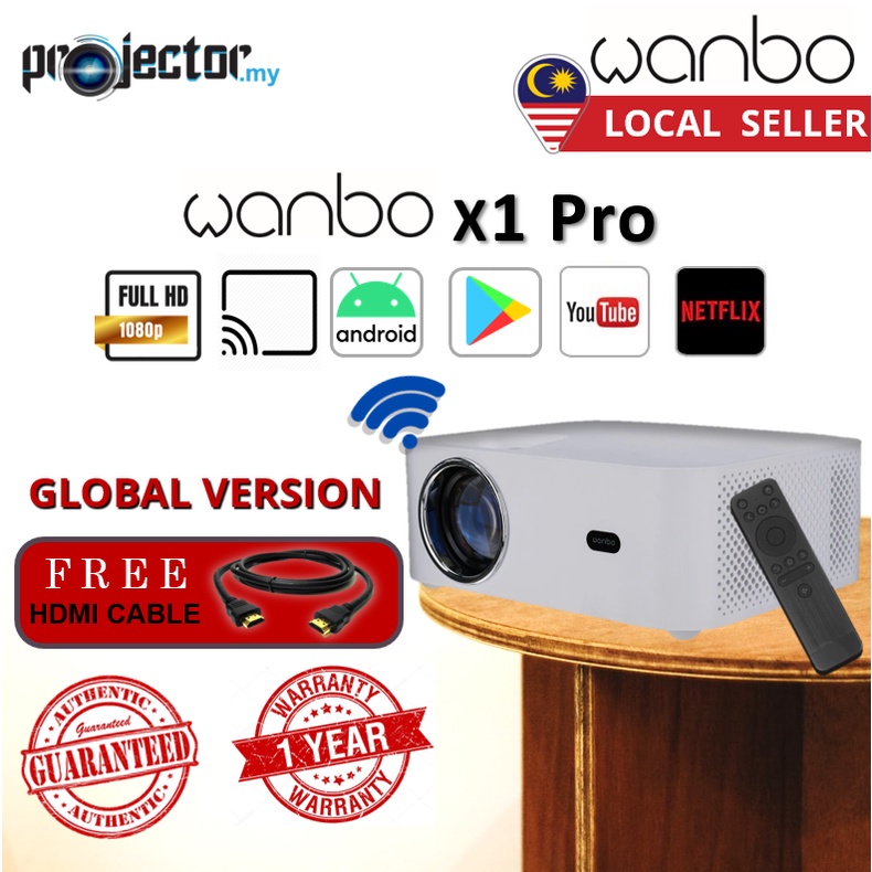 [Original] Wanbo X1 Pro Full HD Android | X1 HD LED Mini Portable ...