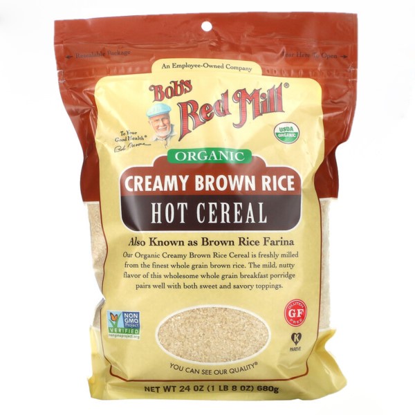 Bob's Red Mill, Organic Creamy Brown Rice, Hot Cereal, 24 oz (680 g)