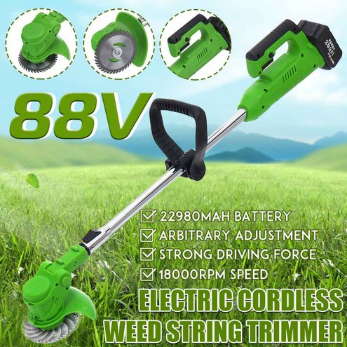 CHERRY188V/88V/12V Electric Grass Trimmer Cutter Lawn Garden Tools Mesin Potong Rumput Lawn Mower Multi-Function Mower