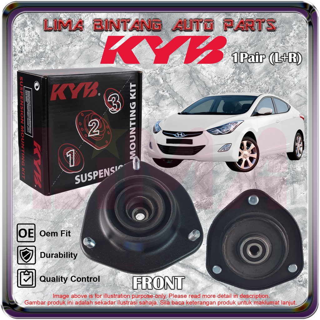 Buy 1pair Hyundai Elantra Md Ud Front Absorber Top Mounting Strut Mount Kayaba Kyb 2011 2016 Seetracker Malaysia