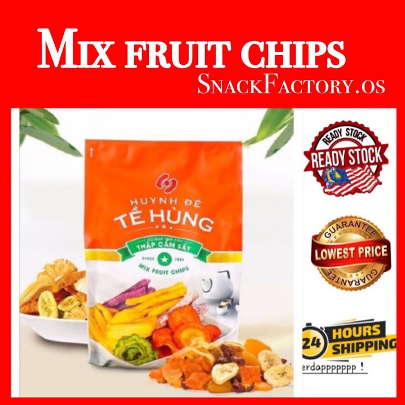 (snackfactory)Te Hung mix fruit Chips / buah-buahan Kering sayuran ...