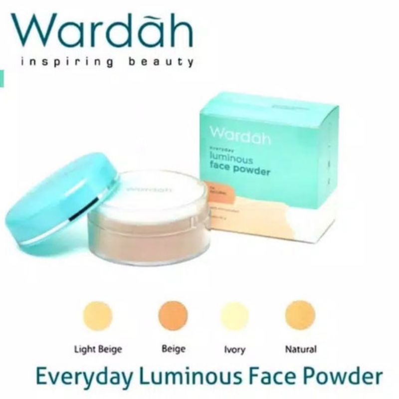 WARDAH LOOSE POWDER Everyday Luminous Face Powder 30g | Shopee Malaysia