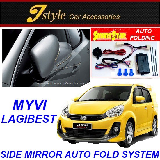 Perodua Myvi Lagi Best Auto Folding Side Mirror System Shopee Malaysia