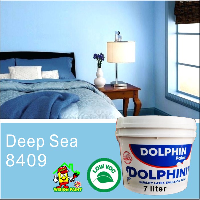 Deep Sea 8409 7l Dolphinite Quality Latex Emulsion Paint Interior Dolphin Paint Matt Finish New Improved Formula Low