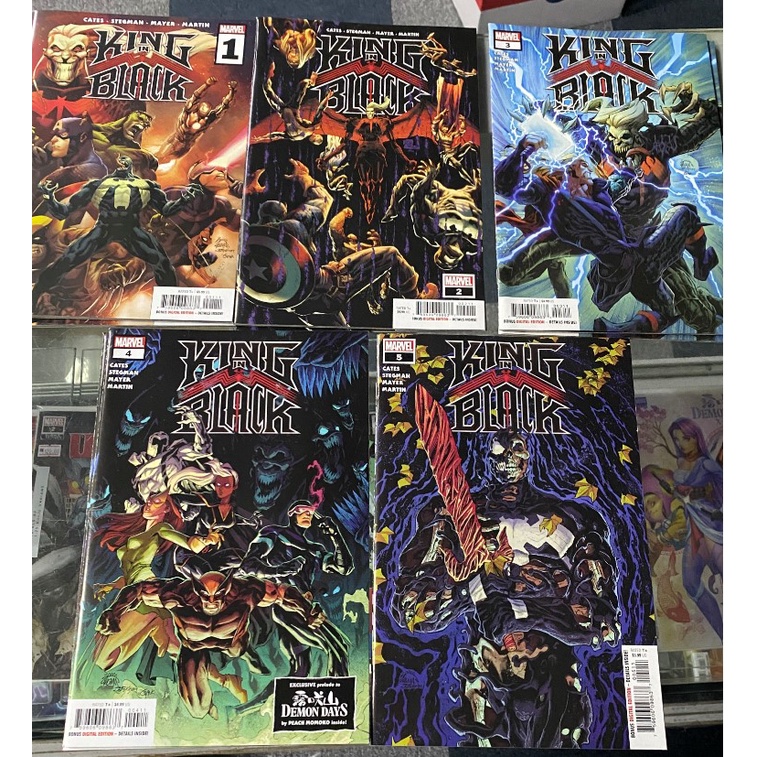 King in Black COMPLETE SET ( #1-#5 ) - Marvel Comics - KNULL IS HERE - BE AFRAID - REAL COMIC BOOK