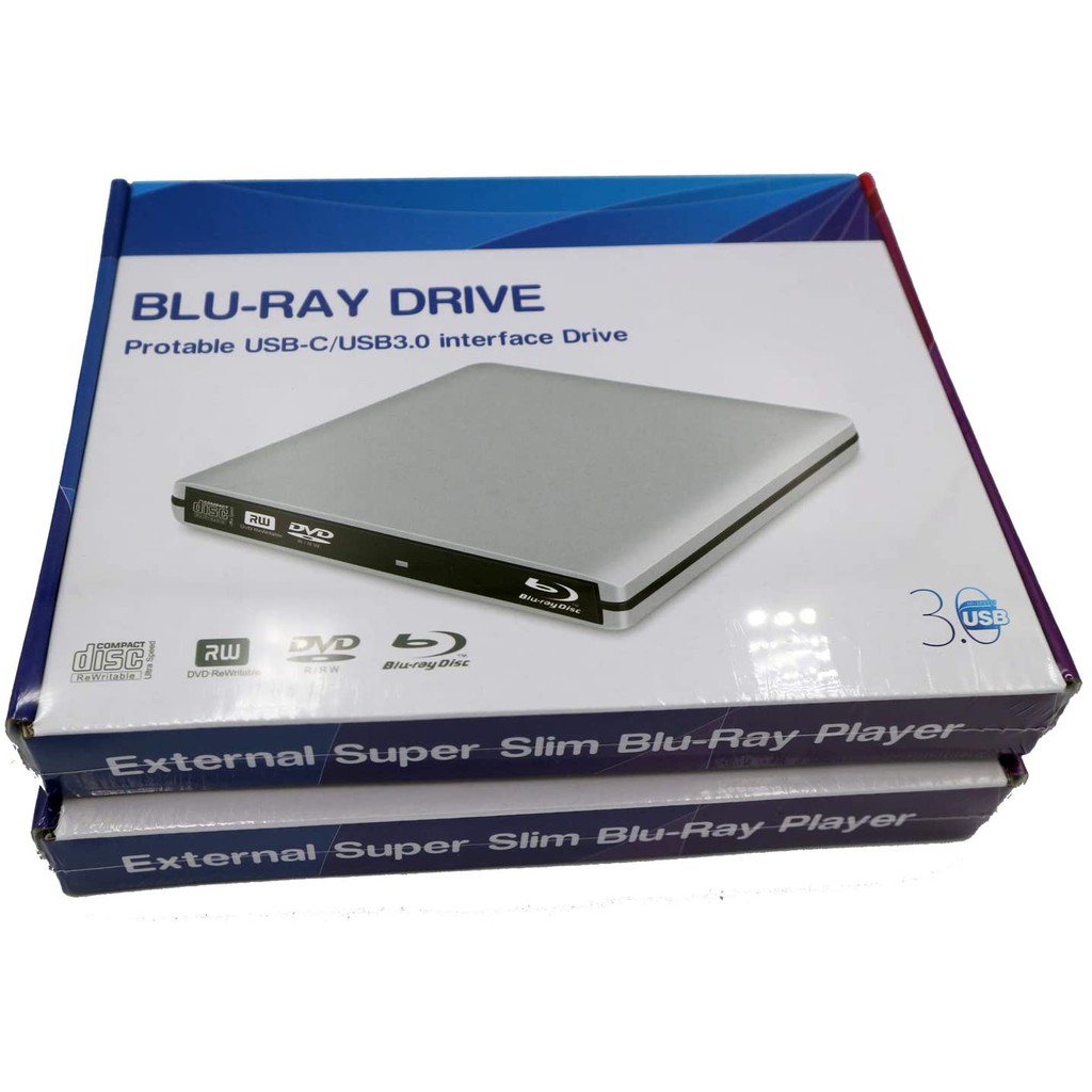 Blu Ray External Aluminum Usb C Usb 3 0 3d Blu Ray Burner Dvd Cd Writer Drive Shopee Malaysia