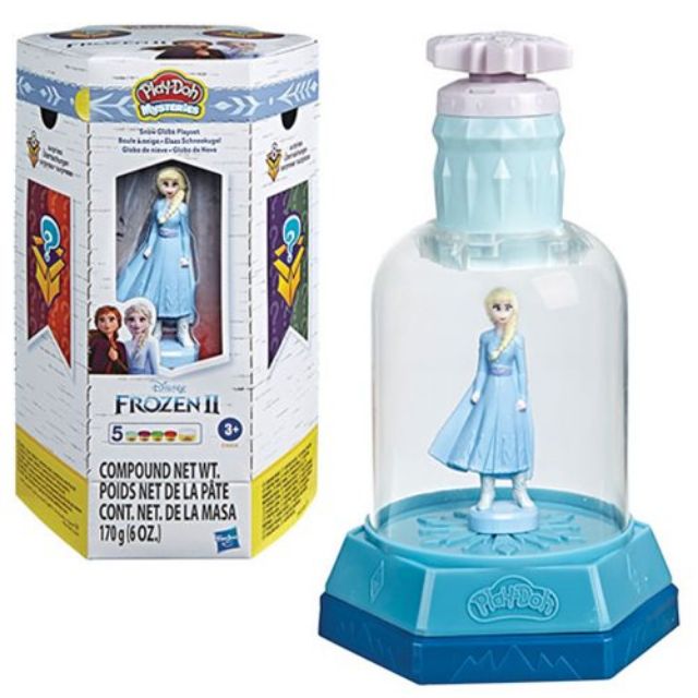 frozen snow globe play doh