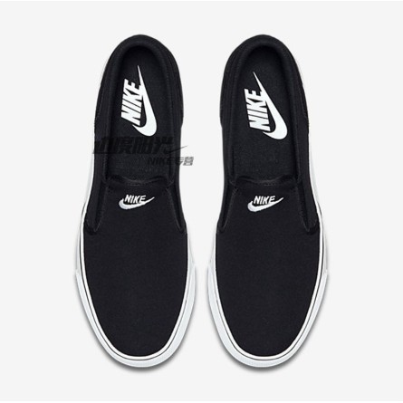 nike all black slip on